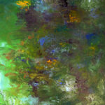 Aquatic, water, Flowers, vertical painting,