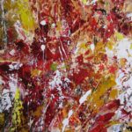 Red, Swirling, Abstract, Art, Painting