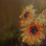 summer in France, sunflower, foral, zonnebloem, painting
