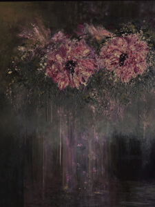 Schilderij | Painting | 130 x 110 XXL | Spring by the Misty River | Carry van Delft